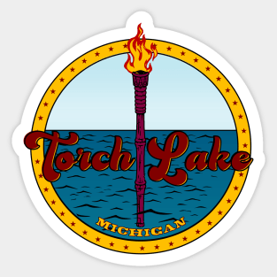 Torch Lake for lake lovers Sticker